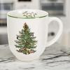 image:imageSpode Christmas Tree Cafe Mug Set of 4  14 Oz Ceramic Holiday Coffee Mugs for Tea Hot Chocolate Lattes  Festive Design with Santa and Christmas Tree Motif  Microwave amp Dishwasher Safe