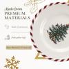 image:imageSpode Christmas Tree Canape Plates  Set of 4  Peppermint Design Holiday Appetizer Plate  Christmas Serving amp Festive Dish  Seasonal Decorative Plate Holiday Tableware06 H x 65 L x 65 W Pack of 2