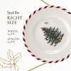 image:imageSpode Christmas Tree Canape Plates  Set of 4  Peppermint Design Holiday Appetizer Plate  Christmas Serving amp Festive Dish  Seasonal Decorative Plate Holiday Tableware06 H x 65 L x 65 W Pack of 2