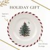 image:imageSpode Christmas Tree Canape Plates  Set of 4  Peppermint Design Holiday Appetizer Plate  Christmas Serving amp Festive Dish  Seasonal Decorative Plate Holiday Tableware06 H x 65 L x 65 W Pack of 2