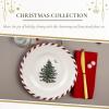 image:imageSpode Christmas Tree Canape Plates  Set of 4  Peppermint Design Holiday Appetizer Plate  Christmas Serving amp Festive Dish  Seasonal Decorative Plate Holiday Tableware06 H x 65 L x 65 W Pack of 2