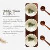 image:imageSpode Christmas Tree Condiment Set  7 Piece Holiday Serveware Set  Ceramic Dip Bowls Spoons Serving Tray Included  Appetizers Sauces and Snacks  Polka Dot Festive Entertaining4 H x 15 L x 425 W Pack of 2