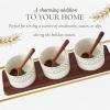 image:imageSpode Christmas Tree Condiment Set  7 Piece Holiday Serveware Set  Ceramic Dip Bowls Spoons Serving Tray Included  Appetizers Sauces and Snacks  Polka Dot Festive Entertaining4 H x 15 L x 425 W