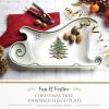 image:imageSpode Christmas Tree Embossed Sleigh Plate 9Inch Festive Serving Dish for Christmas Tableware  Fine Porcelain Decorative Holiday Platter for Serving Holiday Treats amp Table Dcor
