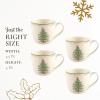 image:imageSpode Christmas Tree Gold Mug Set of 4  16 oz Holiday Mugs for Coffee Tea Hot Chocolate  Porcelain with 22 Karat Gold Accents Dishwasher Safe Festive Christmas Design