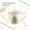 image:imageSpode Christmas Tree Gold Mug Set of 4  16 oz Holiday Mugs for Coffee Tea Hot Chocolate  Porcelain with 22 Karat Gold Accents Dishwasher Safe Festive Christmas Design