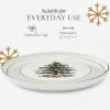 image:imageSpode Christmas Tree Lazy Susan  Polka Dot Non Skid 360 Degree Rotation Holiday Space Saver for Kitchen Cabinet Pantry Rotating Spice Rack Organization for Easy Access Festive Entertaining