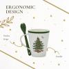 image:imageSpode Christmas Tree Mug amp Spoon Set 14 Oz Porcelain Mug for Coffee Tea Milk Hot Cocoa  Festive Gift Box  Dishwasher amp Microwave Safe  Holiday Collection Design for Gifting Christmas Tree
