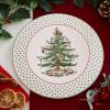 image:imageSpode Christmas Tree Polka Dot Cake Plate  11 Cookie Cupcake Dessert Serving Platter  Porcelain Cake Stand for Holiday Gatherings  Dishwasher Microwave Freezer Safe