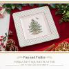 image:imageSpode Christmas Tree Polka Dot Square Platter  10 Porcelain Holiday Serving Tray for Entertaining  Dishwasher amp Microwave Safe  Christmas Dessert Tray for Serving Festive Dishes1 H x 10 L x 10 W