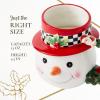 image:imageSpode Christmas Tree Snowman Toby Mug  Festive Ceramic Coffee Cup with Decorative Snowman Design  Holiday Tea Mug Ideal for Hot Beverages  Dishwasher amp Microwave SafeSnowman