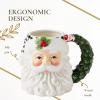 image:imageSpode Christmas Tree Snowman Toby Mug  Festive Ceramic Coffee Cup with Decorative Snowman Design  Holiday Tea Mug Ideal for Hot Beverages  Dishwasher amp Microwave SafeSanta