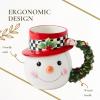 image:imageSpode Christmas Tree Snowman Toby Mug  Festive Ceramic Coffee Cup with Decorative Snowman Design  Holiday Tea Mug Ideal for Hot Beverages  Dishwasher amp Microwave SafeSnowman