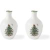 image:imageSpode Christmas Tree 10 Posy Vase  Elegant Ceramic Flower Vase Holiday Centerpiece for Floral Arrangements amp Home Decor  Beautiful Handcrafted Accent for Festive Decorations6 Inch Pack of 2