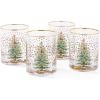 image:imageSpode Christmas Tree 14 Fl Oz Double Old Fashion Glass Set of 4 Polka Dot  Whiskey amp Bourbon Glasses for Festive Entertaining OldFashioned amp Rocks Glasses for Holiday Drinks4 H x 31 L x 31 W