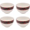 image:imageSpode Christmas Tree 6inch Rice Bowl  Set of 4 Ceramic Bowls for Soup Stews and Sticky Rice Dishwasher and Microwave Safe Festive Holiday Dinnerware with Nostalgic Design and Playful Polka DotsTartan