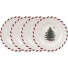 image:imageSpode Christmas Tree Canape Plates  Set of 4  Peppermint Design Holiday Appetizer Plate  Christmas Serving amp Festive Dish  Seasonal Decorative Plate Holiday Tableware06 H x 65 L x 65 W