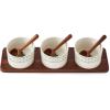 image:imageSpode Christmas Tree Condiment Set  7 Piece Holiday Serveware Set  Ceramic Dip Bowls Spoons Serving Tray Included  Appetizers Sauces and Snacks  Polka Dot Festive Entertaining4 H x 15 L x 425 W