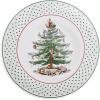 image:imageSpode Christmas Tree Polka Dot Cake Plate  11 Cookie Cupcake Dessert Serving Platter  Porcelain Cake Stand for Holiday Gatherings  Dishwasher Microwave Freezer Safe