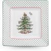 image:imageSpode Christmas Tree Polka Dot Square Platter  10 Porcelain Holiday Serving Tray for Entertaining  Dishwasher amp Microwave Safe  Christmas Dessert Tray for Serving Festive Dishes1 H x 10 L x 10 W