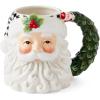 image:imageSpode Christmas Tree Snowman Toby Mug  Festive Ceramic Coffee Cup with Decorative Snowman Design  Holiday Tea Mug Ideal for Hot Beverages  Dishwasher amp Microwave SafeSanta