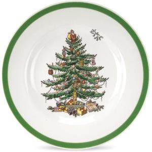 image:imageSpode Christmas Tree 65 Bread amp Butter Plate  Festive Holiday Dinnerware with Classic Christmas Tree Design  Stoneware Plate for Bread Butter Appetizers  Microwave amp Dishwasher Safe