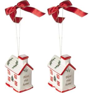 image:imageSpode Christmas Tree Bless This Home Ornament Elegant Hanging Decoration for Christmas Trees  Holiday Home Accents amp Festive Ornament  Thoughtful Keepsake amp Gift for Friends amp Family3 H x 3 L x 3 W Pack of 2