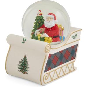 image:imageSpode Christmas Tree Santa Sleigh Winter Wonderland Snow Globe Plays Soothing Music  Durable Dolomite Personalized Collectible Great for Christmas Weddings Home Dcor