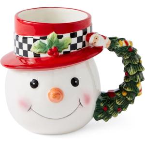 image:imageSpode Christmas Tree Snowman Toby Mug  Festive Ceramic Coffee Cup with Decorative Snowman Design  Holiday Tea Mug Ideal for Hot Beverages  Dishwasher amp Microwave SafeSnowman