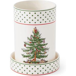 image:imageSpode Christmas Tree Wine Chiller amp Coaster Polka Dot  Elegant Wine Cooler amp Beverage Chiller for Holiday Entertaining Christmas Table Settings Festive Dinner Plates amp Seasonal Serveware