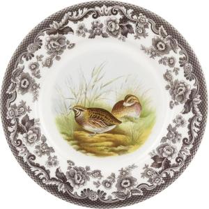 image:imageSpode Woodland Luncheon Plate Quail 9  Perfect for Thanksgiving and Other Special Occasions  Made in England from Fine Earthenware  Microwave and Dishwasher Safe