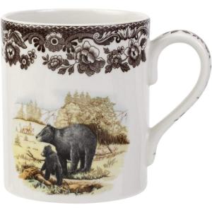image:imageSpode Woodland Mug Mallard 16 Oz  Coffee Mug with Handle for Hot Beverages  Ideal for Tea Hot Chocolate and Other Hot Drinks  Made from Fine PorcelainBlack Bear