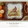 image:imageSpode Woodland Devonia Tray  250th Anniversary Collectible Pheasant Motif 14 Porcelain Serving Platter with British Flowers Border Holiday Centerpiece Oven Freezer Microwave amp Dishwasher Safe