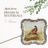 image:imageSpode Woodland Devonia Tray  250th Anniversary Collectible Pheasant Motif 14 Porcelain Serving Platter with British Flowers Border Holiday Centerpiece Oven Freezer Microwave amp Dishwasher Safe