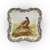 image:imageSpode Woodland Devonia Tray  250th Anniversary Collectible Pheasant Motif 14 Porcelain Serving Platter with British Flowers Border Holiday Centerpiece Oven Freezer Microwave amp Dishwasher Safe
