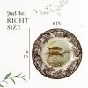 image:imageSpode 1607279 Salad Plate MulticolorSalmon