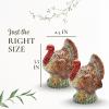 image:imageSpode 35 PheasantShaped Salt and Pepper Shakers  Dolomite Ceramic Farmhouse Dcor for Formal Dining Decorative Salt amp Pepper Set with Easy Refill Bottom Stoppers Ideal for Thanksgiving TableTurkey