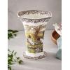image:imageSpode Woodland 106inch Hexagonal Vase Hunting Dog Porcelain Centerpiece with British Flowers Border  Decorative Mantel amp Entryway Accent Collectible Porcelain Vase  Excellent Housewarming Gift
