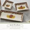 image:imageSpode Woodland 3Piece Porcelain Tray Set  Turkey Pheasant Otter Wildlife Art Great for Holiday Appetizers amp Snacks  Stackable Design with Floral Borders Dishwasher Safe Oven Safe Trays