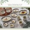 image:imageSpode Woodland Pheasant Pickle Dish  85 Porcelain Tray with British Flowers Border amp Scalloped Edge Microwave Dishwasher Oven amp Freezer Safe  Rustic Serveware for Appetizers amp Sides