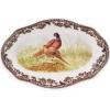 image:imageSpode Woodland Pickle Dishes Set of 285 Porcelain Plates with British Flowers Border  Turkey amp Pheasant Motifs for Side Dishes Snacks Fruit amp Desserts  Microwave amp Dishwasher Safe