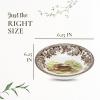 image:imageSpode Woodland Pintail Cereal Bowl  Fine Earthenware 8 Inch WildlifeInspired Dish with British Flowers Border Dishwasher Microwave Freezer amp Oven Safe  Traditional English Country ServewareRabbit