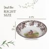 image:imageSpode Woodland Pintail Cereal Bowl  Fine Earthenware 8 Inch WildlifeInspired Dish with British Flowers Border Dishwasher Microwave Freezer amp Oven Safe  Traditional English Country ServewarePheasant