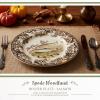 image:imageSpode Woodland Salmon Dinner Plate British Country Style Earthenware Featuring Wildlife Scene  Rustic Holiday Kitchen Accent Made in England  Festive Seasonal Table Decor Decorative Piece