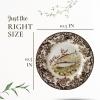 image:imageSpode Woodland Salmon Dinner Plate British Country Style Earthenware Featuring Wildlife Scene  Rustic Holiday Kitchen Accent Made in England  Festive Seasonal Table Decor Decorative Piece