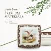 image:imageSpode Woodland Square Dishes 3  Dip Bowls  Assorted Animal Designs Porcelain Ceramic HuntingThemed Tableware  Microwave amp Dishwasher Safe  For Dips Sauces Appetizers Desserts Set of 4