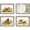 image:imagePimpernel Spode Woodland Placemats  Set of 4 HeatResistant CabinInspired Placemats  Corkbacked Board Hard Placemat Set for Dining Table  Measures 157 x 117157 x 117 Placemats Set of 4