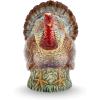 image:imageSpode 14oz TurkeyShaped Gravy Boat with Ladle  Dolomite Thanksgiving Serveware  Large Table Centerpiece  Decorative Serving Bowl  Holiday Soup Bowl For Thanksgiving Dinner and Festive Meals