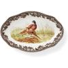 image:imageSpode Woodland Pheasant Pickle Dish  85 Porcelain Tray with British Flowers Border amp Scalloped Edge Microwave Dishwasher Oven amp Freezer Safe  Rustic Serveware for Appetizers amp Sides