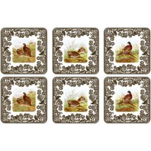 image:imagePimpernel Spode Woodland Placemats  Set of 4 HeatResistant CabinInspired Placemats  Corkbacked Board Hard Placemat Set for Dining Table  Measures 157 x 117425 x 425 Coasters Set of 4